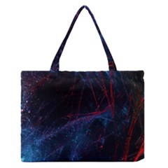 Abstract Painting Feathers Beautiful Zipper Medium Tote Bag by artworkshop