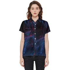 Abstract Painting Feathers Beautiful Short Sleeve Pocket Shirt by artworkshop