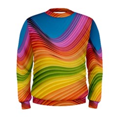  Rainbow Pattern Lines Men s Sweatshirt by artworkshop