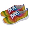  Rainbow Pattern Lines Men s Lightweight Sports Shoes View2