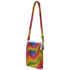  Rainbow Pattern Lines Multi Function Travel Bag by artworkshop