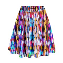 Abstract Background Blur High Waist Skirt by artworkshop
