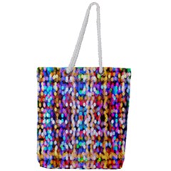 Abstract Background Blur Full Print Rope Handle Tote (large) by artworkshop
