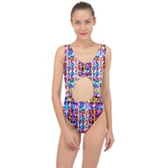 Abstract Background Blur Center Cut Out Swimsuit by artworkshop