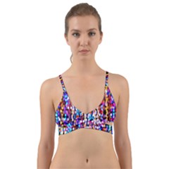 Abstract Background Blur Wrap Around Bikini Top