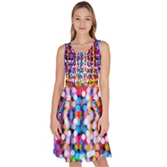 Abstract Background Blur Knee Length Skater Dress With Pockets by artworkshop