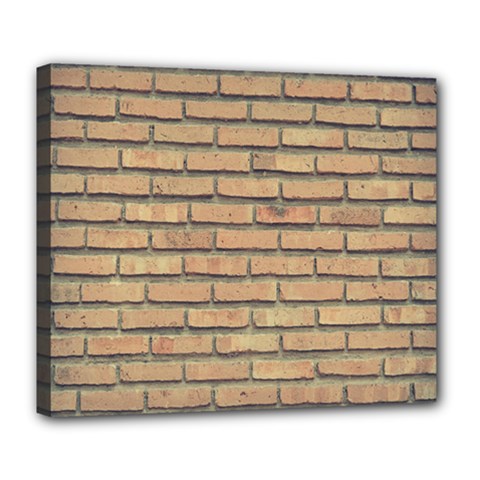 Bricks Wall Red  Deluxe Canvas 24  X 20  (stretched) by artworkshop