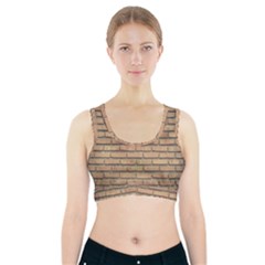 Bricks Wall Red  Sports Bra With Pocket by artworkshop