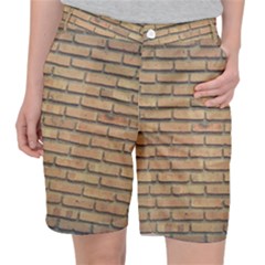 Bricks Wall Red  Pocket Shorts