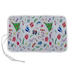 New Year Christmas Winter Watercolor Pen Storage Case (s)