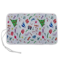 New Year Christmas Winter Watercolor Pen Storage Case (s) by artworkshop
