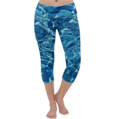 Surface Abstract Background Capri Yoga Leggings