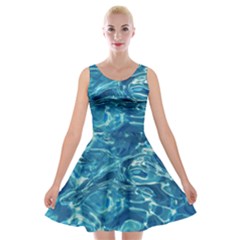 Surface Abstract Background Velvet Skater Dress by artworkshop