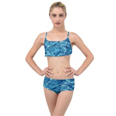 Surface Abstract Background Layered Top Bikini Set by artworkshop