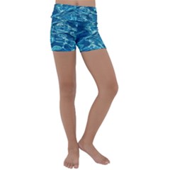 Surface Abstract Background Kids  Lightweight Velour Yoga Shorts by artworkshop