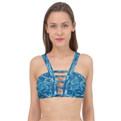 Surface Abstract Background Cage Up Bikini Top