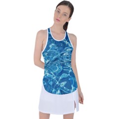 Surface Abstract Background Racer Back Mesh Tank Top