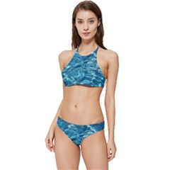 Surface Abstract Background Banded Triangle Bikini Set