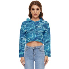 Surface Abstract Background Women s Lightweight Cropped Hoodie