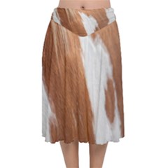 Horse Coat Animal Equine Velvet Flared Midi Skirt by artworkshop