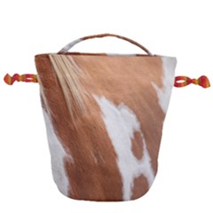 Horse Coat Animal Equine Drawstring Bucket Bag by artworkshop