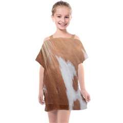 Horse Coat Animal Equine Kids  One Piece Chiffon Dress by artworkshop