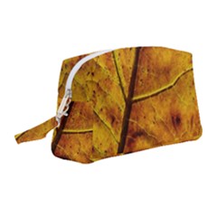 Leaf Leaf Veins Fall Wristlet Pouch Bag (medium) by artworkshop