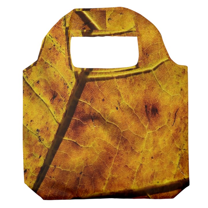 Leaf Leaf Veins Fall Premium Foldable Grocery Recycle Bag