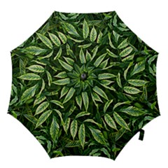 Leaves Foliage Twig Bush Plant Hook Handle Umbrellas (small) by artworkshop