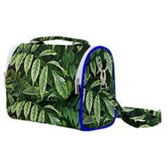 Leaves Foliage Twig Bush Plant Satchel Shoulder Bag by artworkshop