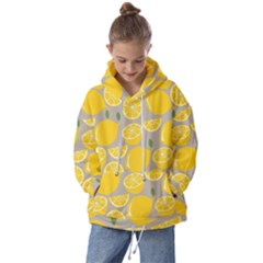 Lemon Wallpaper Kids  Oversized Hoodie by artworkshop