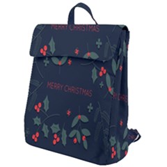 Merry Christmas Holiday Pattern  Flap Top Backpack by artworkshop