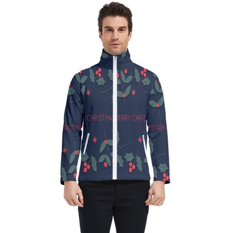 Merry Christmas Holiday Pattern  Men s Bomber Jacket by artworkshop