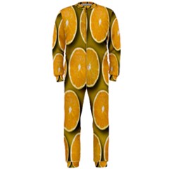 Orange Slices Cross Sections Pattern Onepiece Jumpsuit (men) by artworkshop