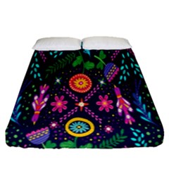 Pattern Nature Design  Fitted Sheet (queen Size)