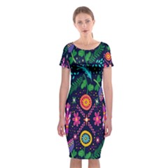 Pattern Nature Design  Classic Short Sleeve Midi Dress by artworkshop