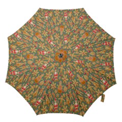 Pattern Seamless Gingerbread Christmas Decorative Hook Handle Umbrellas (medium) by artworkshop