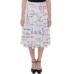 Math Formula Pattern Classic Midi Skirt by Wegoenart
