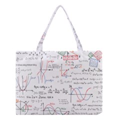 Math Formula Pattern Medium Tote Bag by Wegoenart
