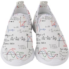 Math Formula Pattern Kids  Slip On Sneakers by Wegoenart