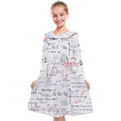 Math Formula Pattern Kids  Midi Sailor Dress by Wegoenart