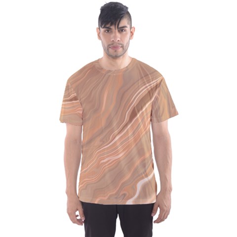 Abstract Marble Effect Earth Stone Texture Men s Sport Mesh Tee by Wegoenart