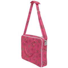 Pink Art Pattern Design Geometric Cross Body Office Bag by Wegoenart