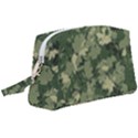 Green Leaves Camouflage Pattern Wristlet Pouch Bag (Large) View1