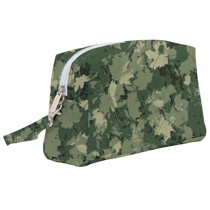 Green Leaves Camouflage Pattern Wristlet Pouch Bag (Large)