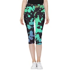 Illustrations Background Abstract Pattern Texture Inside Out Lightweight Velour Capri Leggings 