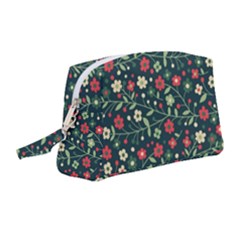 Flowering-branches-seamless-pattern Wristlet Pouch Bag (medium)