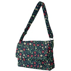 Flowering-branches-seamless-pattern Full Print Messenger Bag (l) by Zezheshop