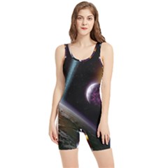 Planets In Space Women s Wrestling Singlet by Sapixe