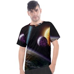 Planets In Space Men s Sport Top by Sapixe